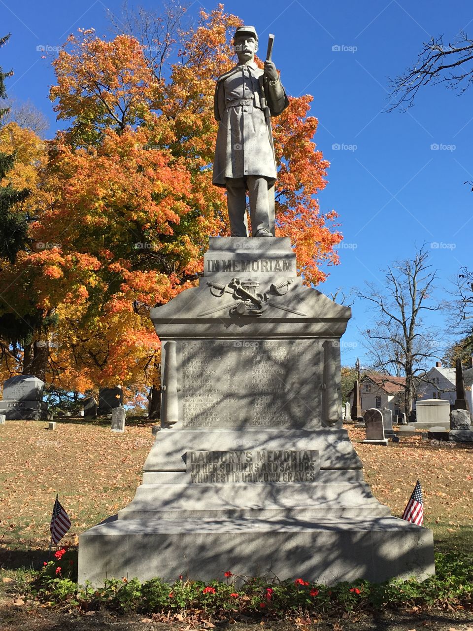 Cemetery in the fall