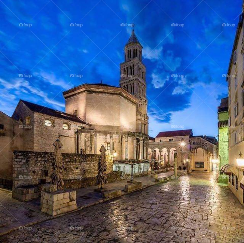 Split city from croatia