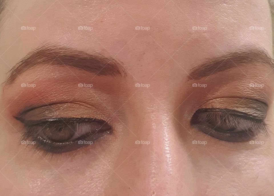 eyes and eyeshadow