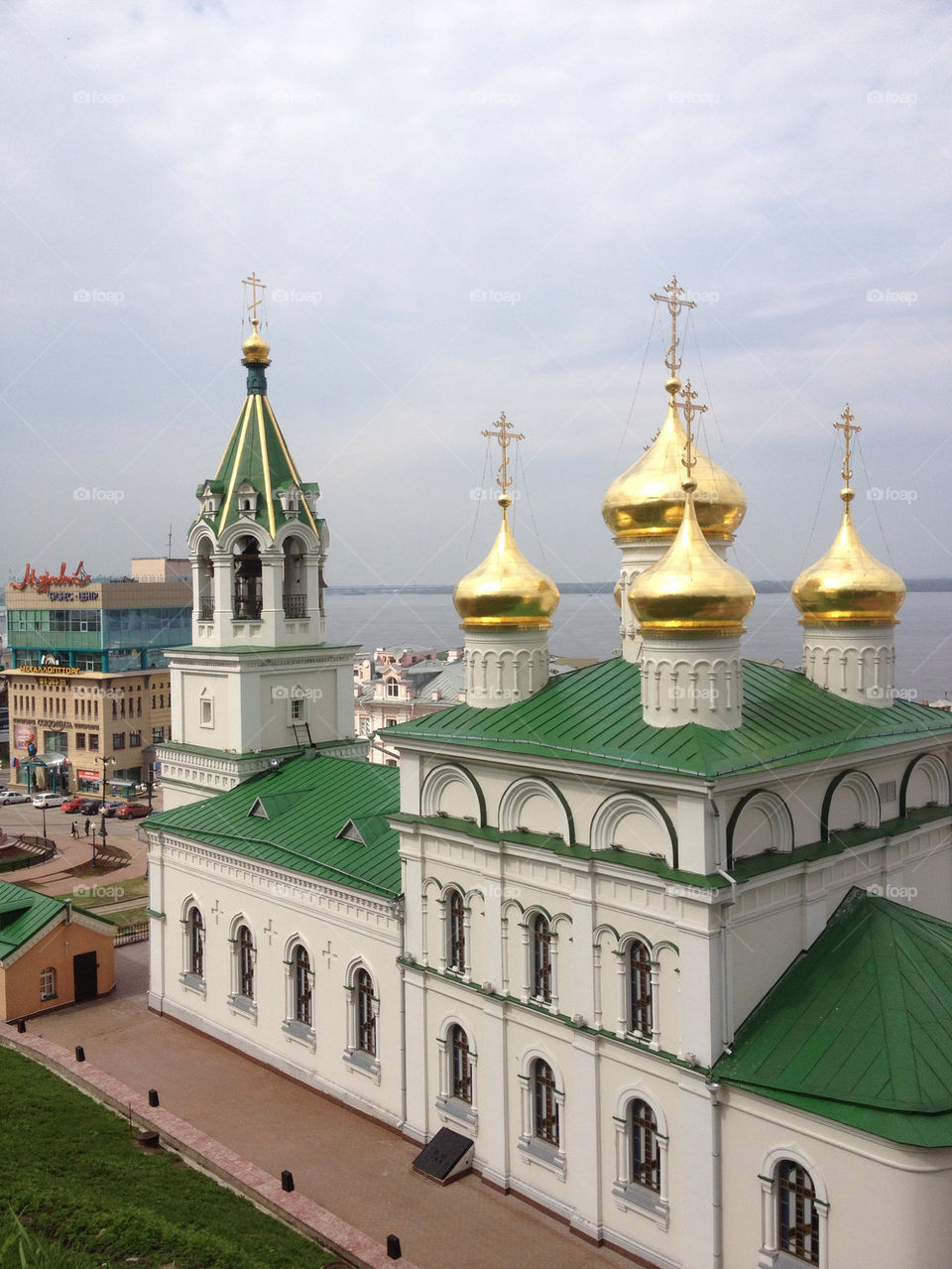 city church religion view by penguincody