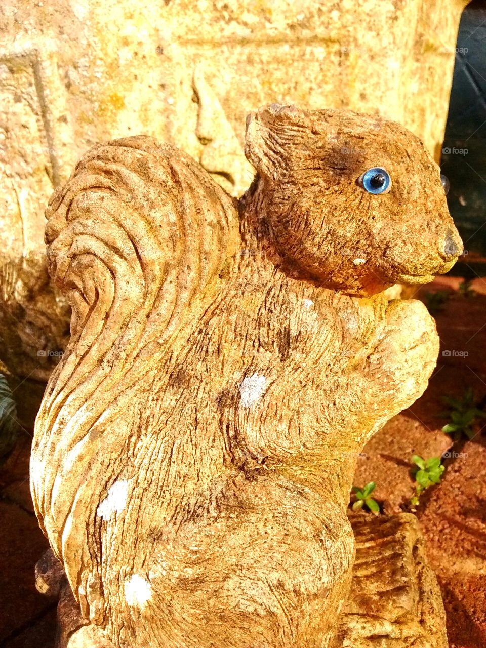 Squirrel statue
