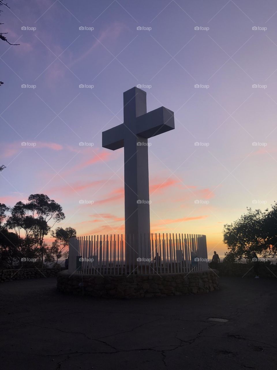 Mt. Helix, rancho San Diego. Sunset 