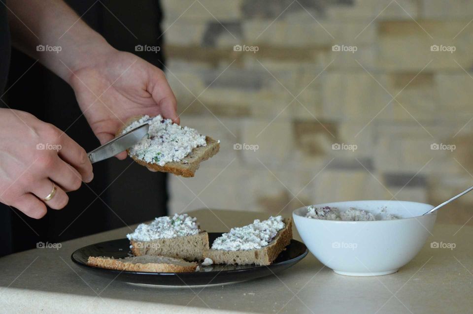 Women preparing breakfast
