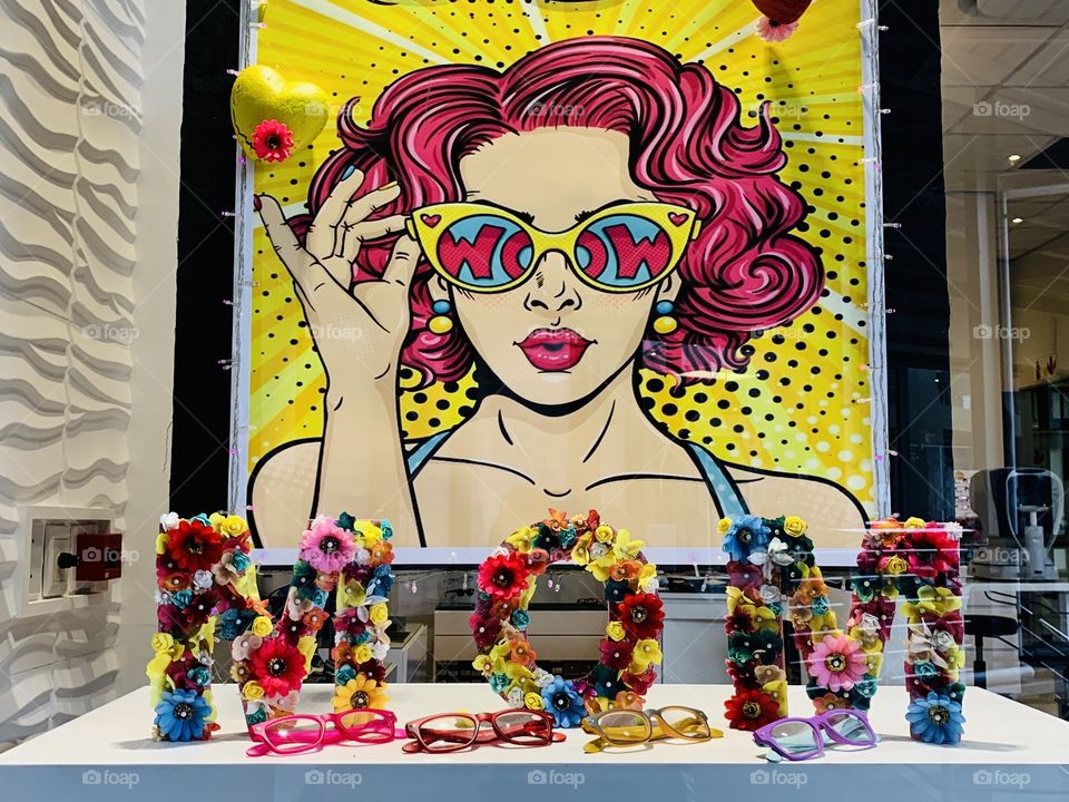 Shop Window Colorful display 