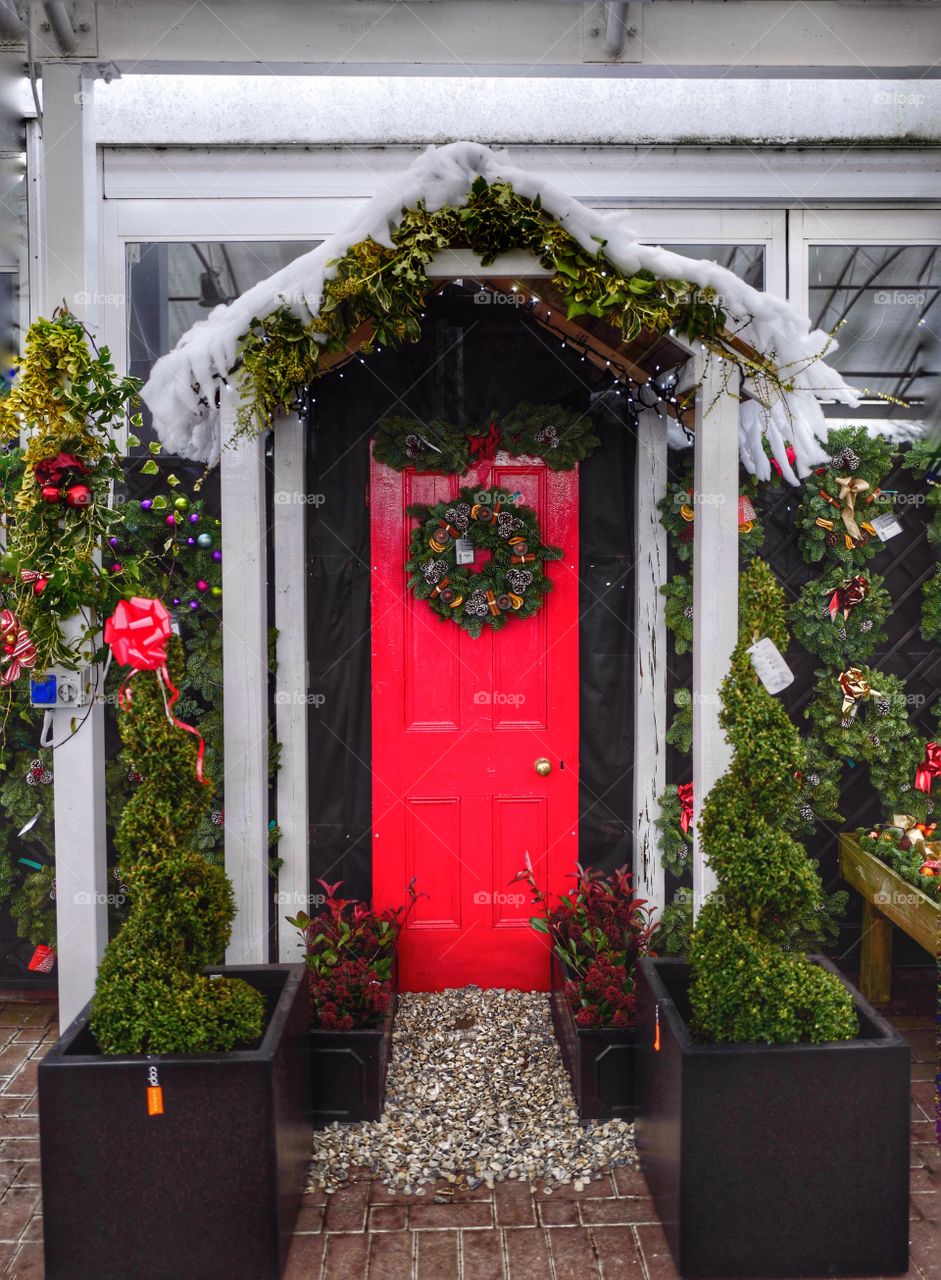 Christmas front door 