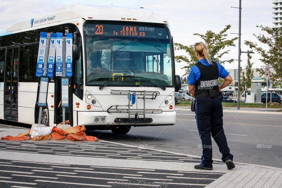 Woman in enforcement