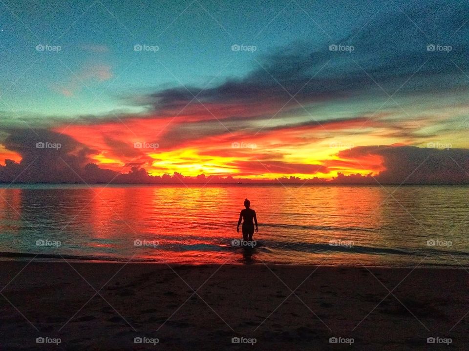 Colors red of nature