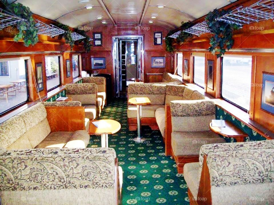 Inside Passenger Train Car