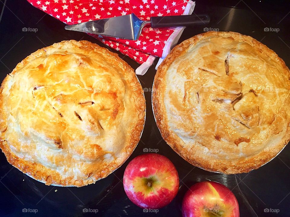 Homemade apple pie 