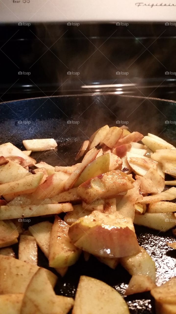 Fried apples