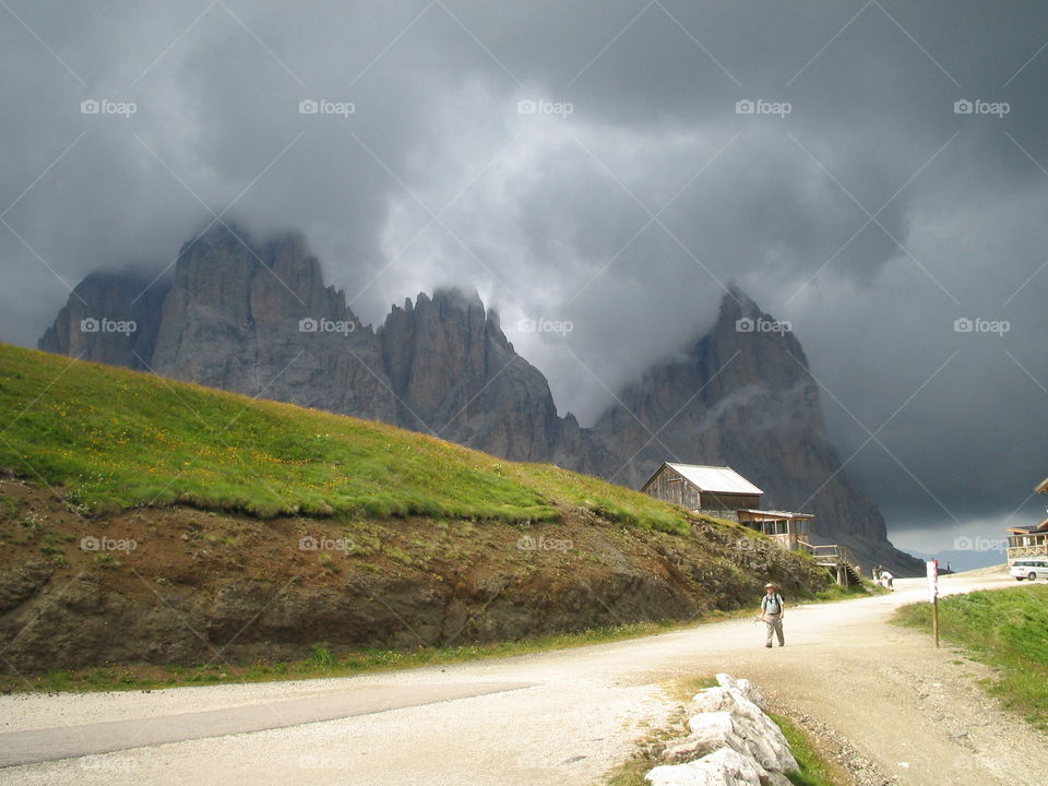 View of stormy clouds