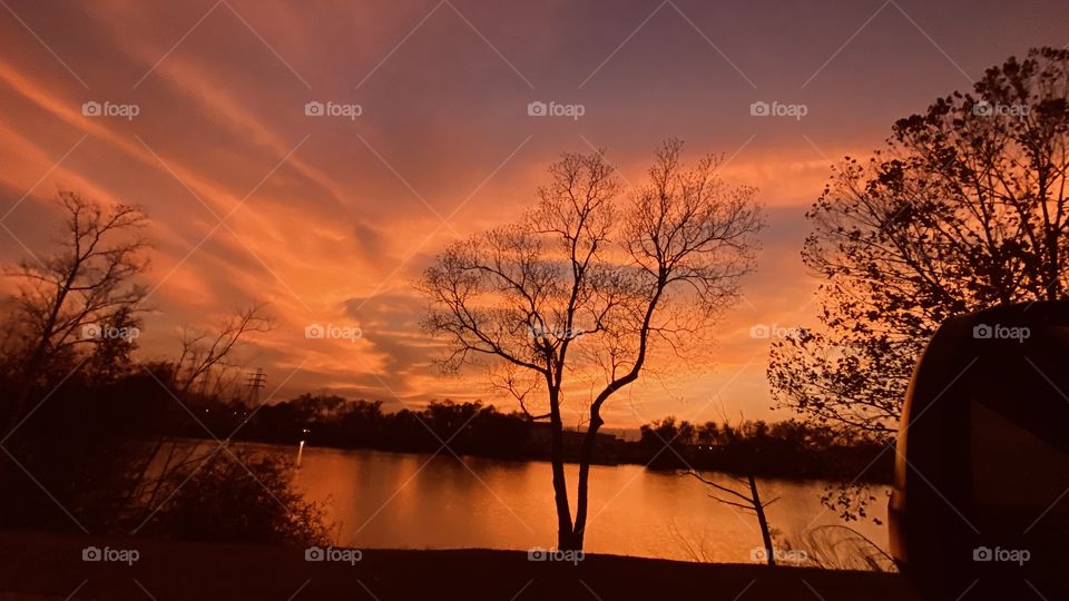 As the Evening wears on the Colours get stronger. Cloud patterns form in the Sky and different shapes appear in the evening Sky. 