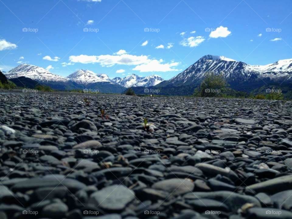 The rocky landscape of Alaska