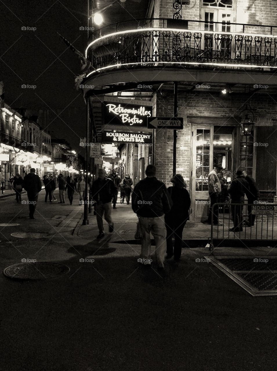 Bourbon Street . Bourbon Street Streetscape