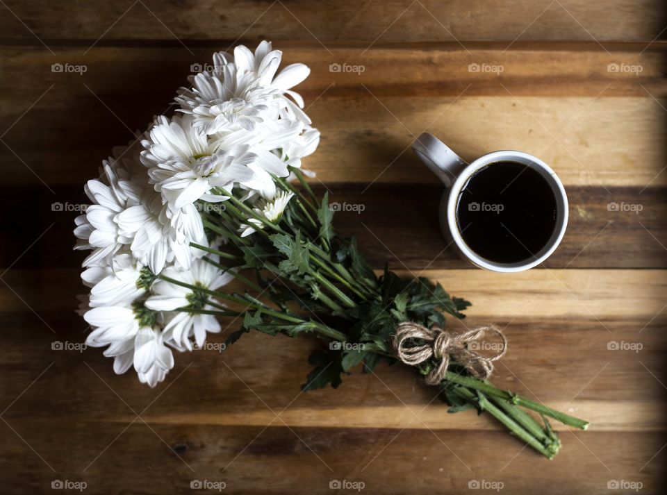 coffee and flower
