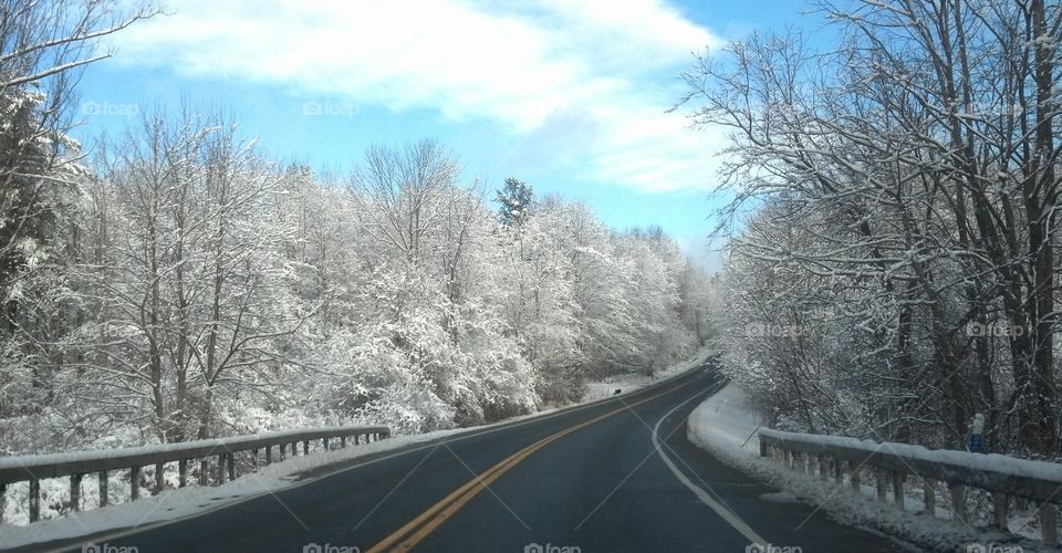 Gorgeous winter drive through upstate New York