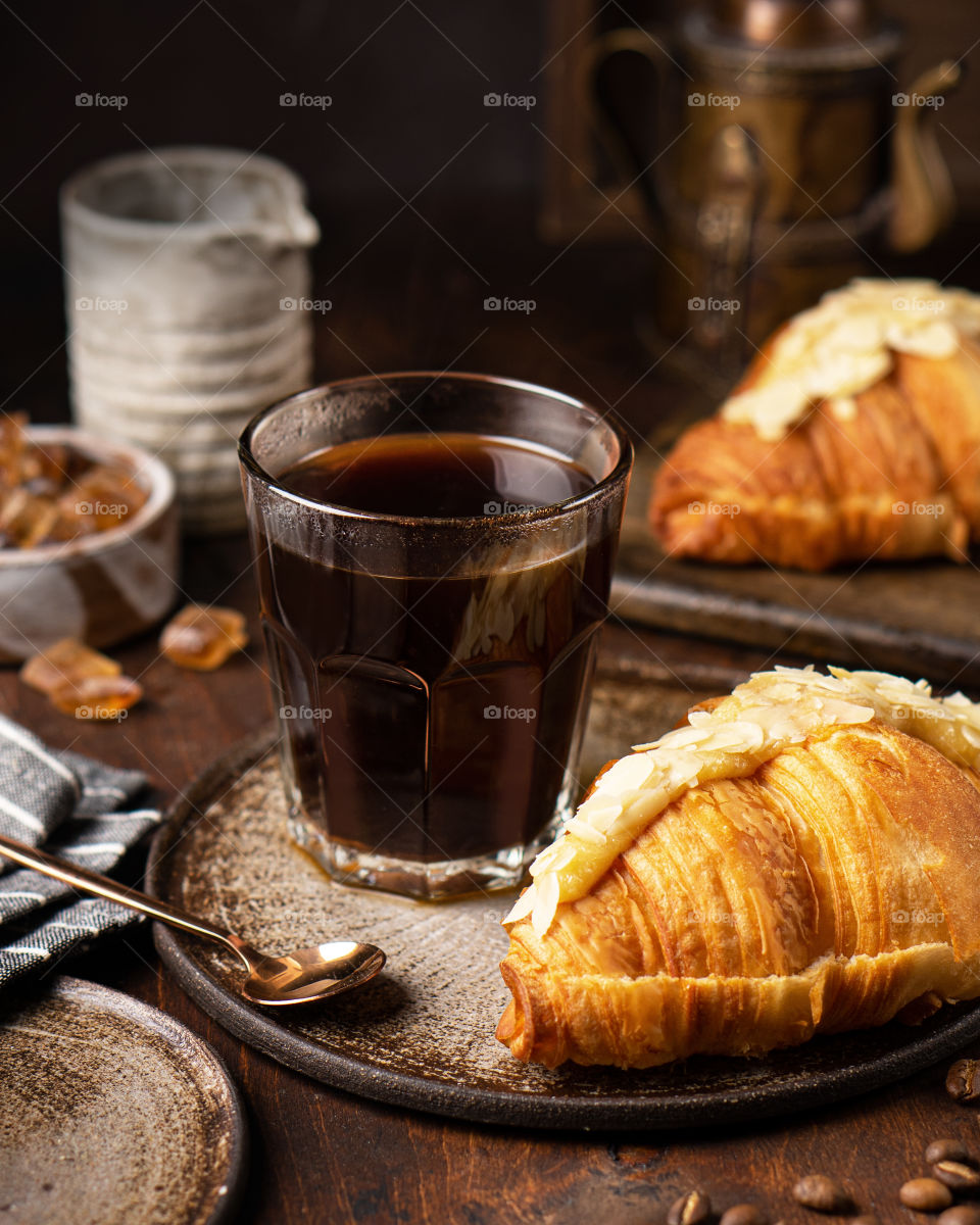 coffee and croissants