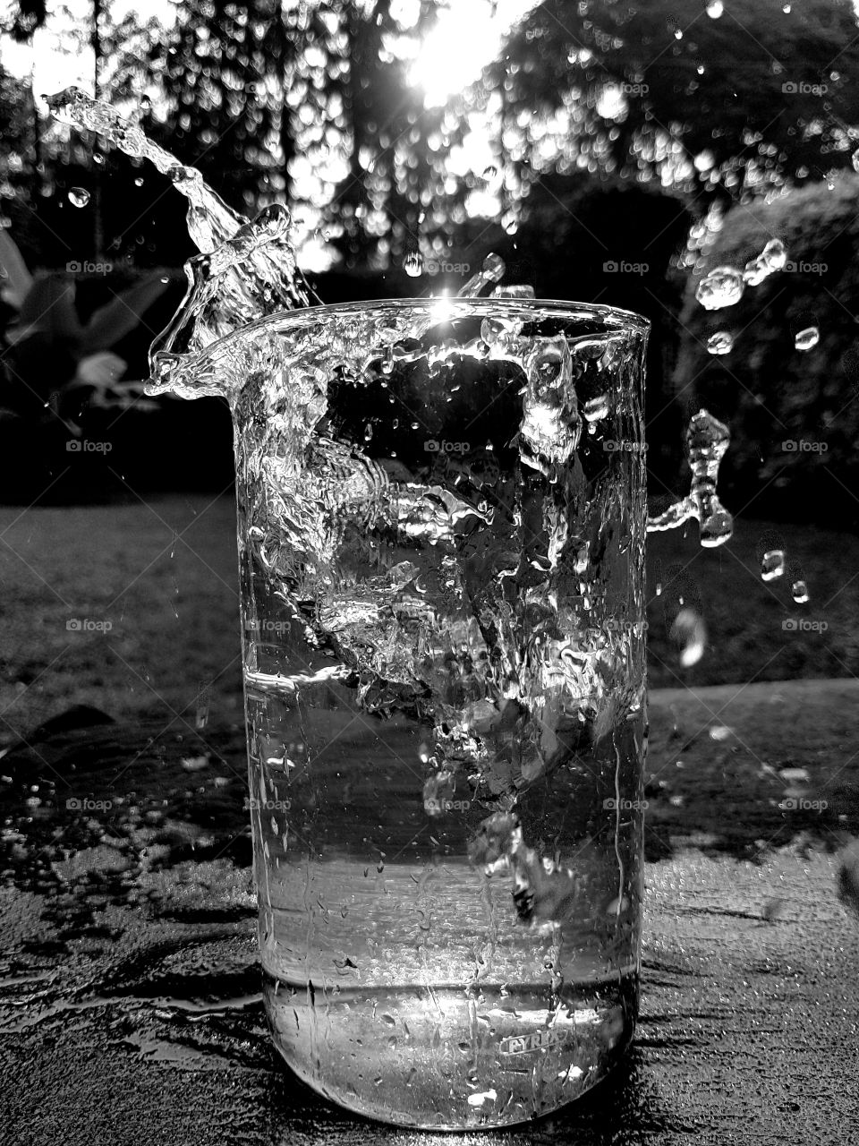 Fun at home. My kids and i were playing with water and creating vibrations when i captured this.