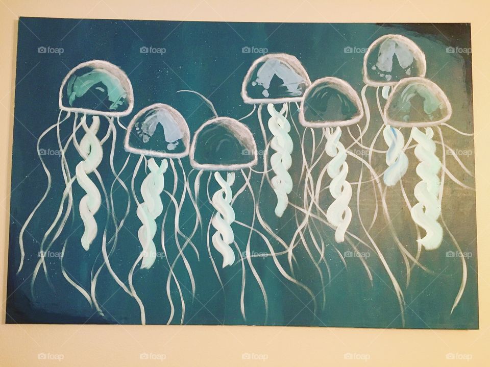 Baby feet jellyfish