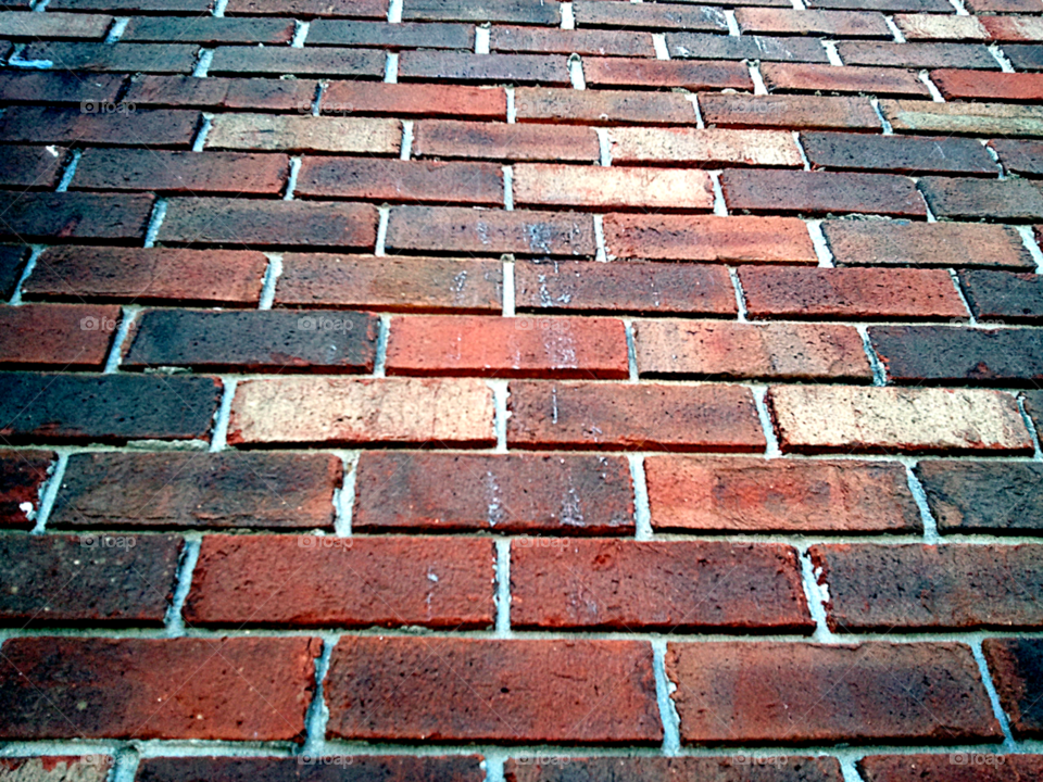 Brick Wall. Looking up a brick wall