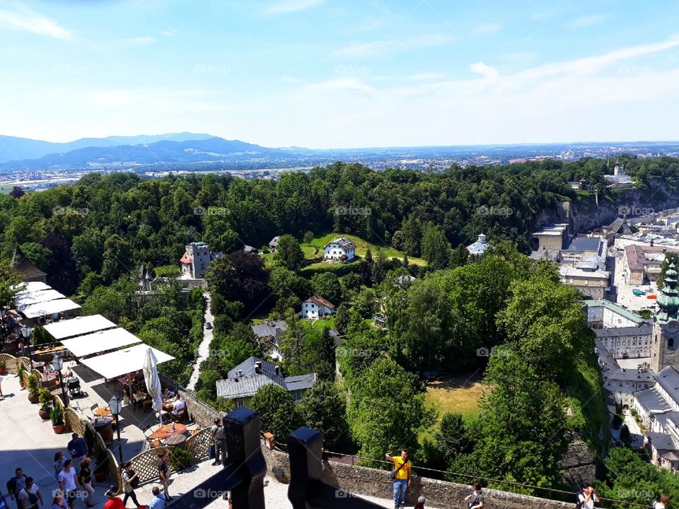 A nice above view of the town