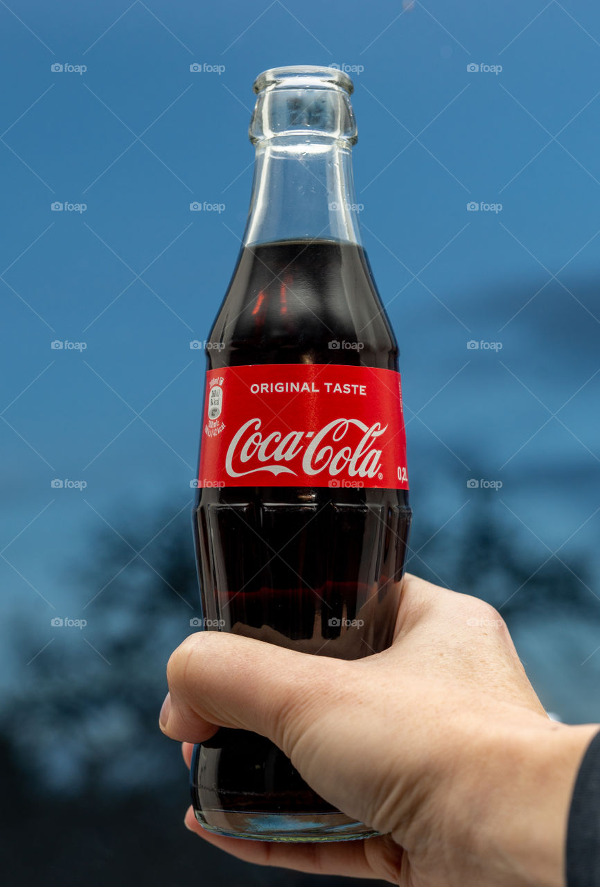 one bottle of Coca Cola