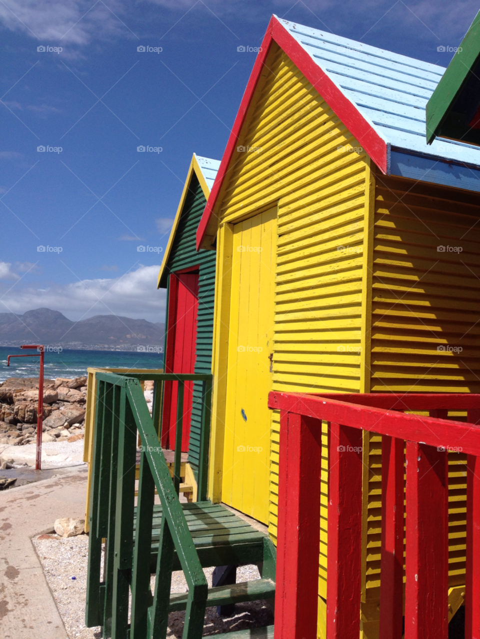 cape town beach colourful beach hut by shec