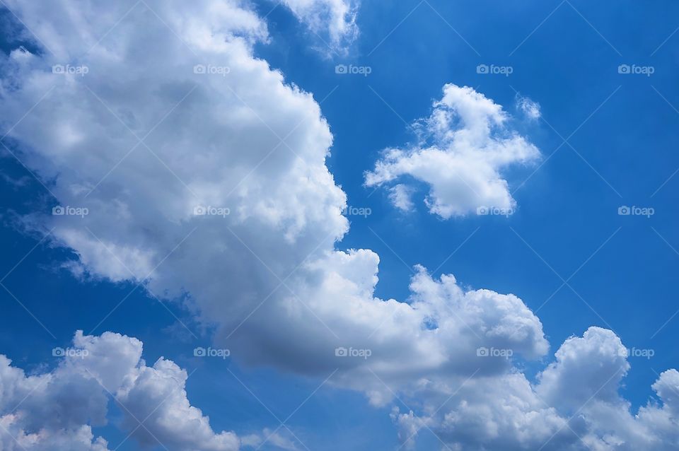 Clouds and blue sky background 