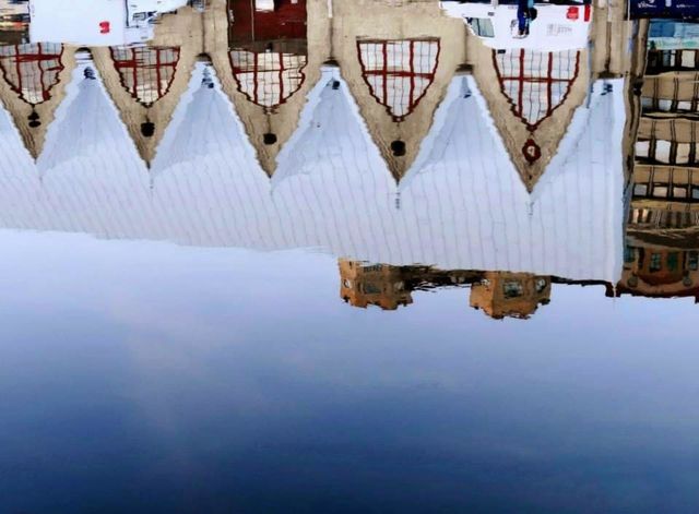 Reflections of buildings
