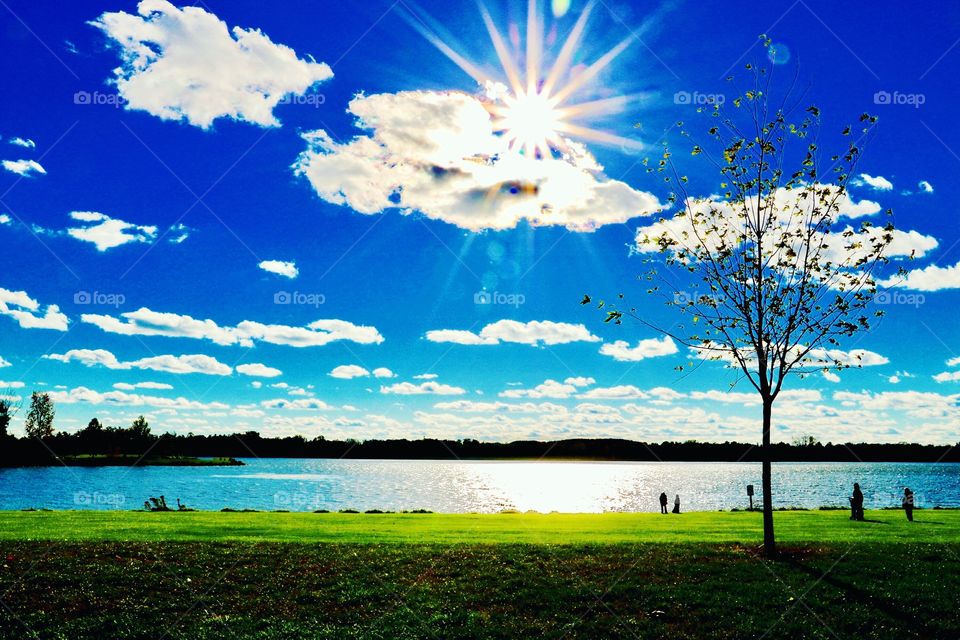 Beautiful sunny day at Stoney Creek Park