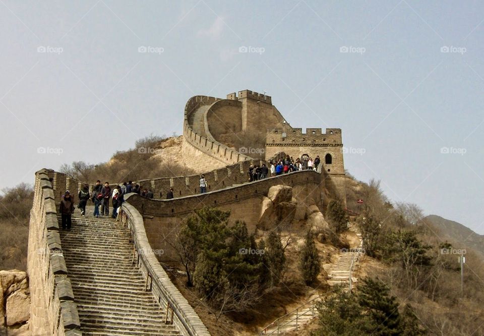 The touristy part of The Great Wall