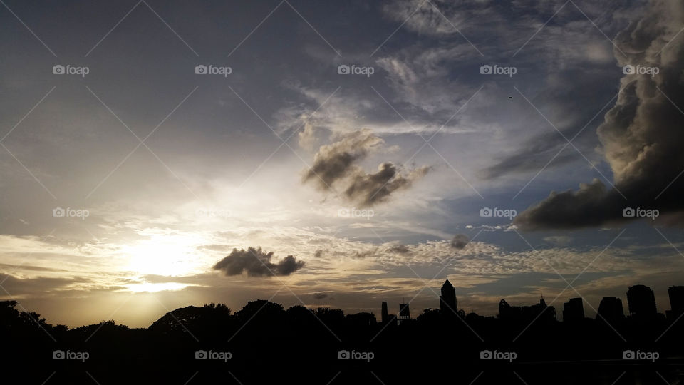 While jogging in Benchasiri Park Bangkok and took this photo just after the rain. Nice view that you can see when walked out from routine