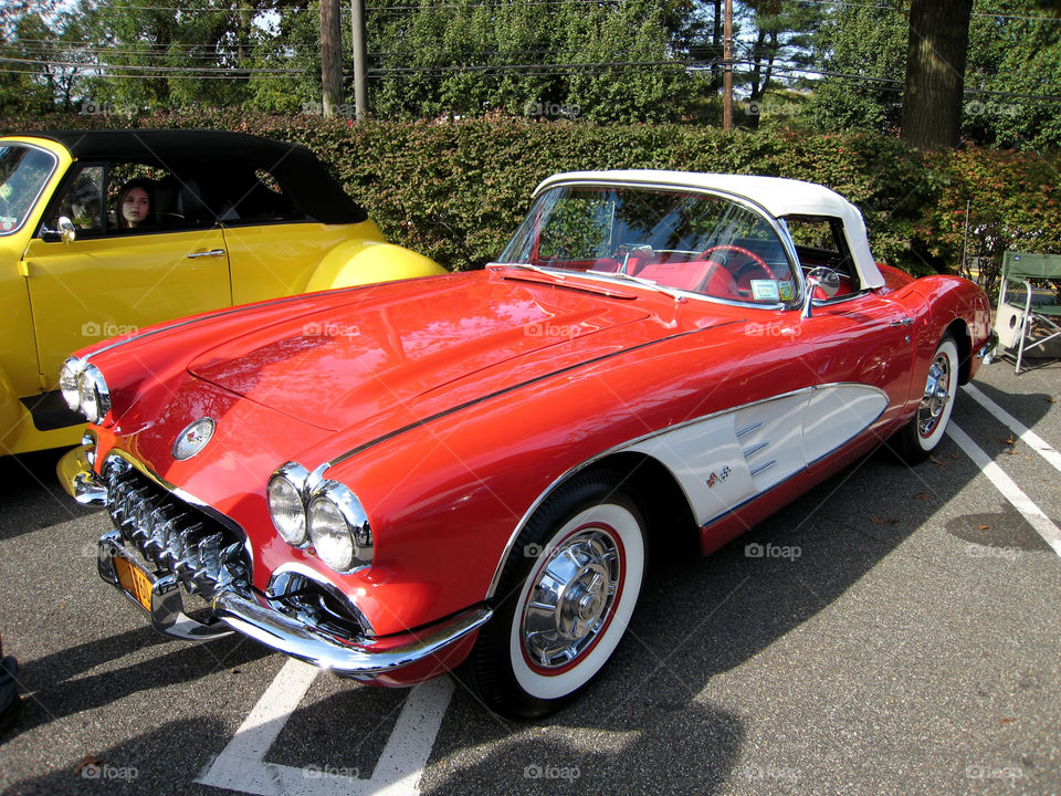 classic 1960 corvette american sports car by vincentm