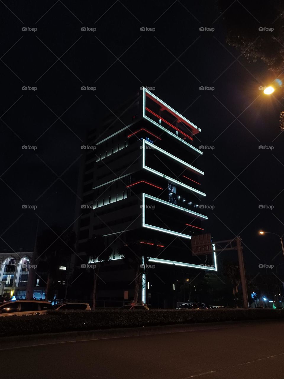 Night photo -- Glowing building at night
