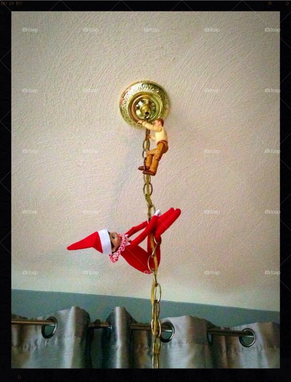 Crazy elf on a shelf