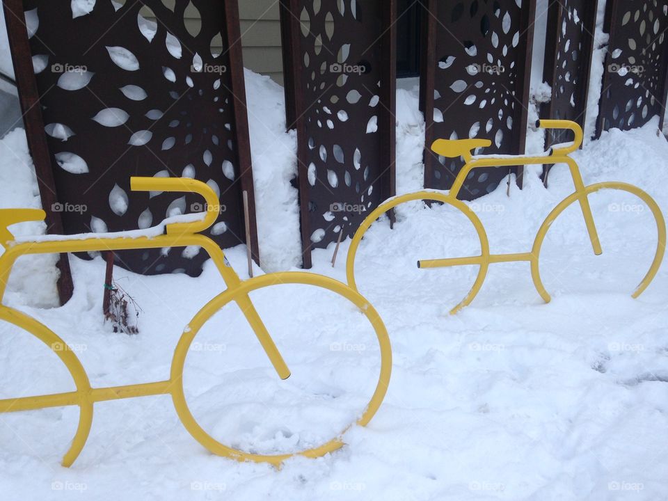 Utah, bikes in the snow