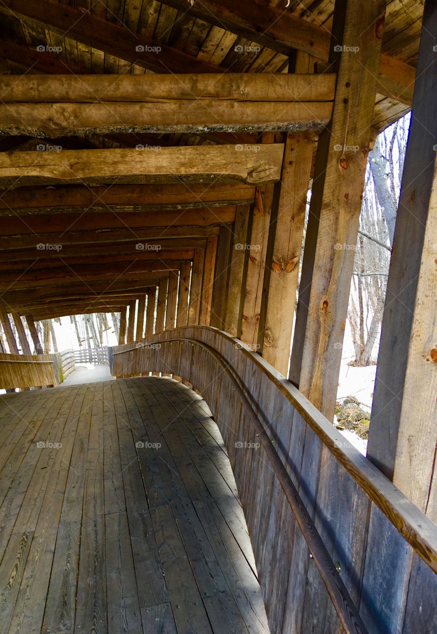 Covered bridge in Bridgton Maine 