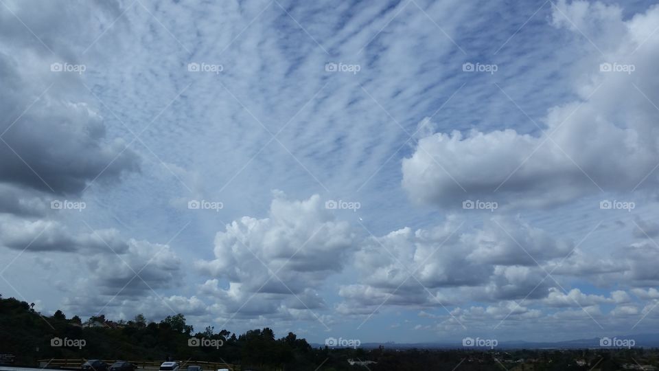 Striated clouds. Buttermilk Sky