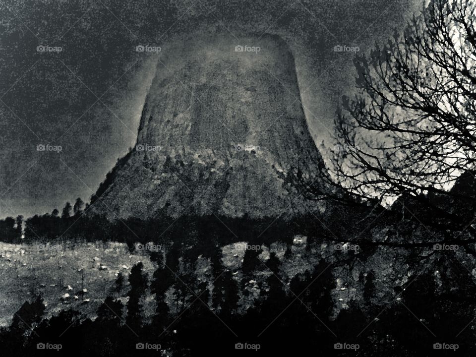 Devils Tower - The first national monument est 1906. The name originated in 1875 during an exposition in Northeast WY led by Colonel Richard Irving Dodge. It rises 1,267 feet above the Belle Fourche River, standing 867 feet from summit to base. 