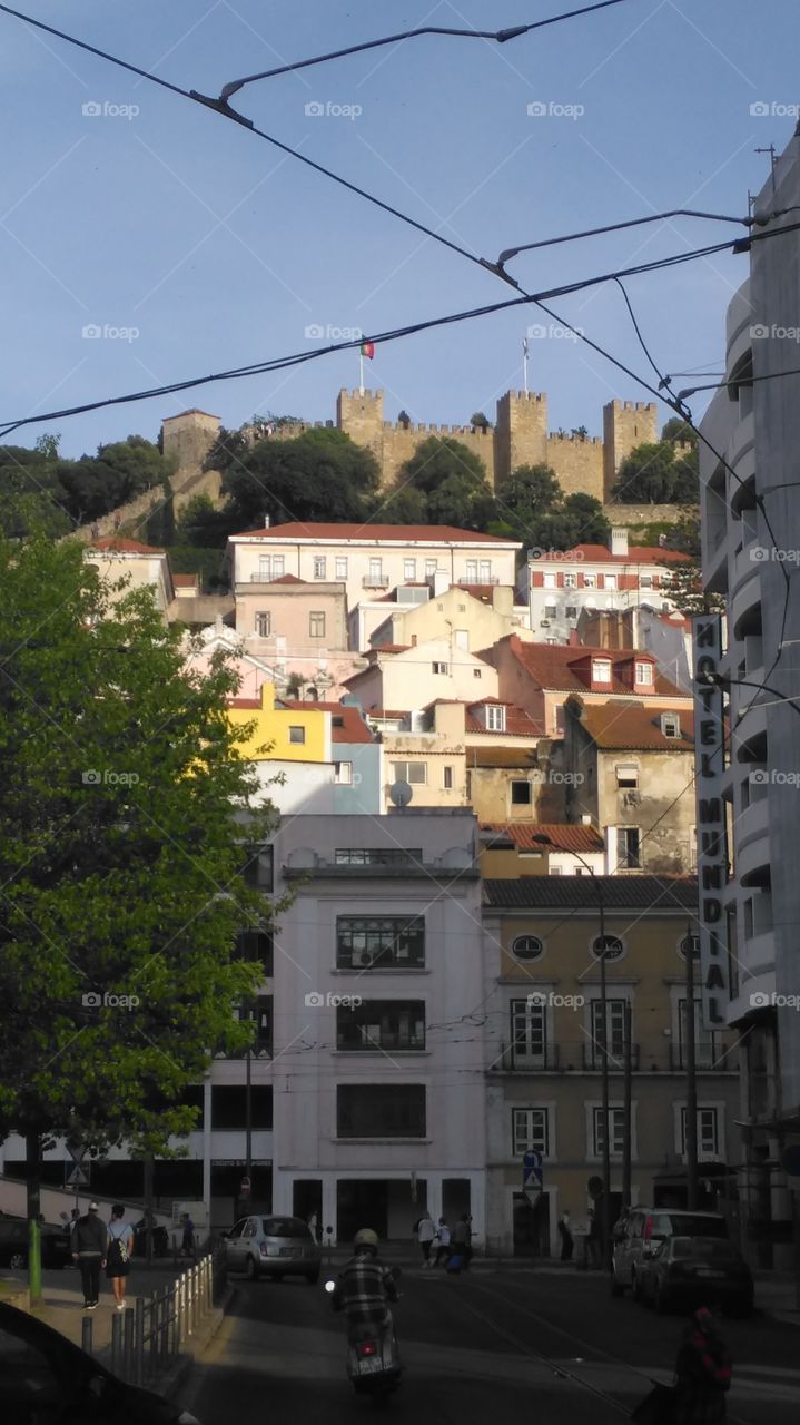 castle San Jorge   lisbon city Portugal