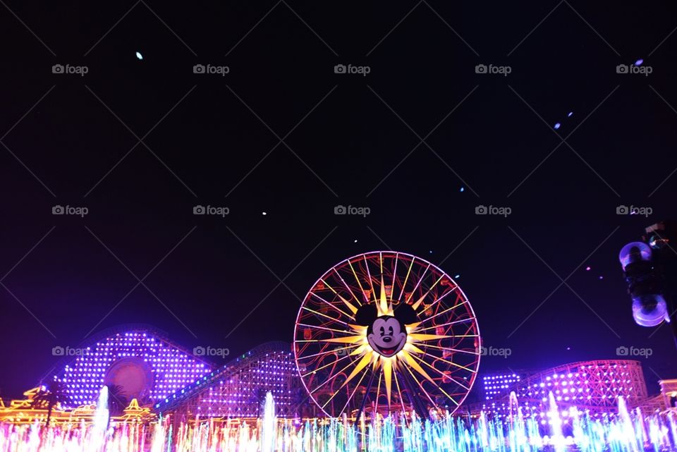 Disneyland California Adventure at Night