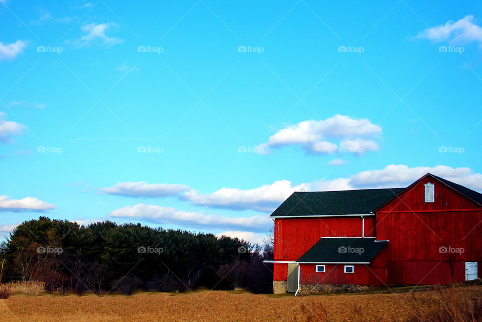 Red Barn in Mogadore, Ohio