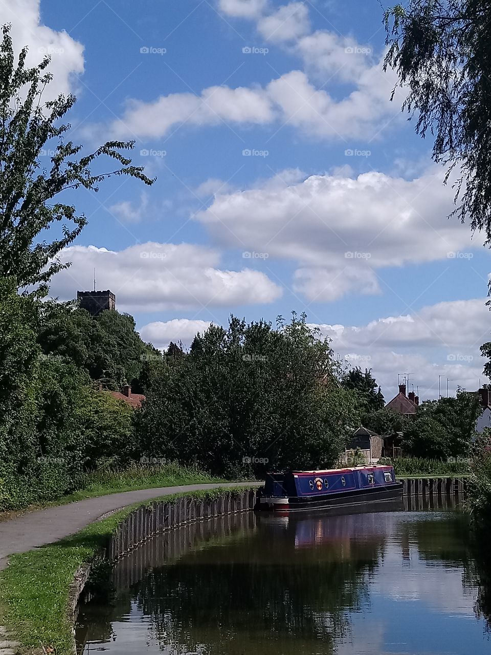 Canalside on a sunny day