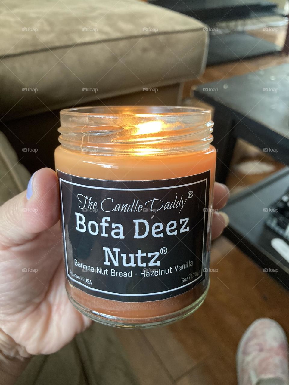 Bofa Deez Nuts candle by The Candle Daddy 