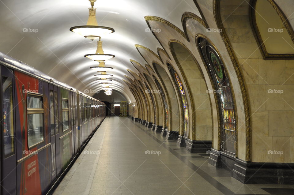Palace of the people: Metrostation in Moscow