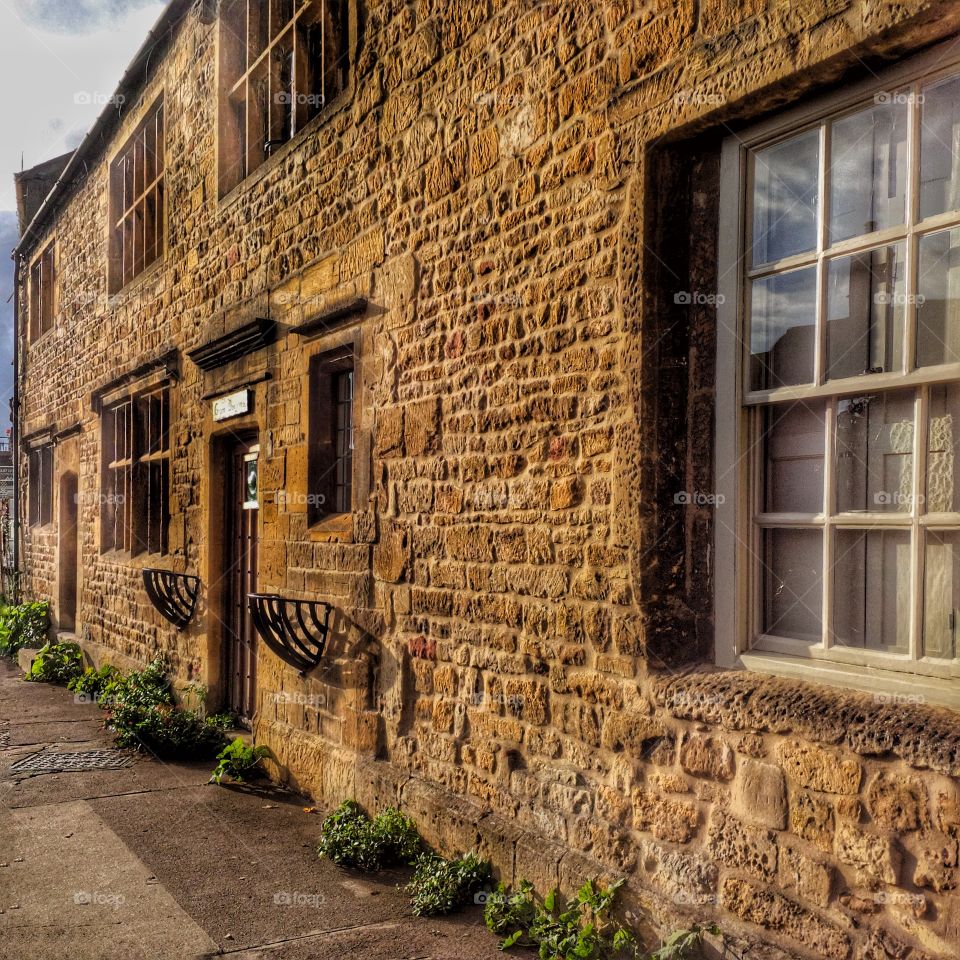 Houses along the high street - Chipping Campden Gloucestershire England UK