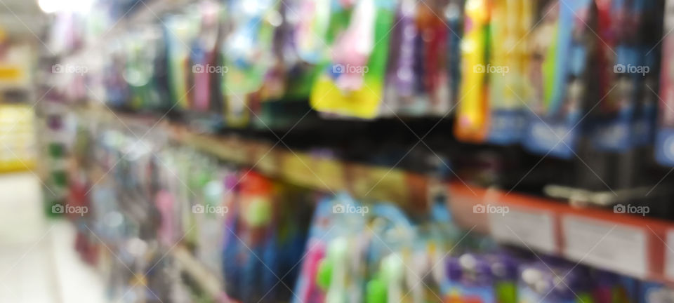 Buy products in supermarket