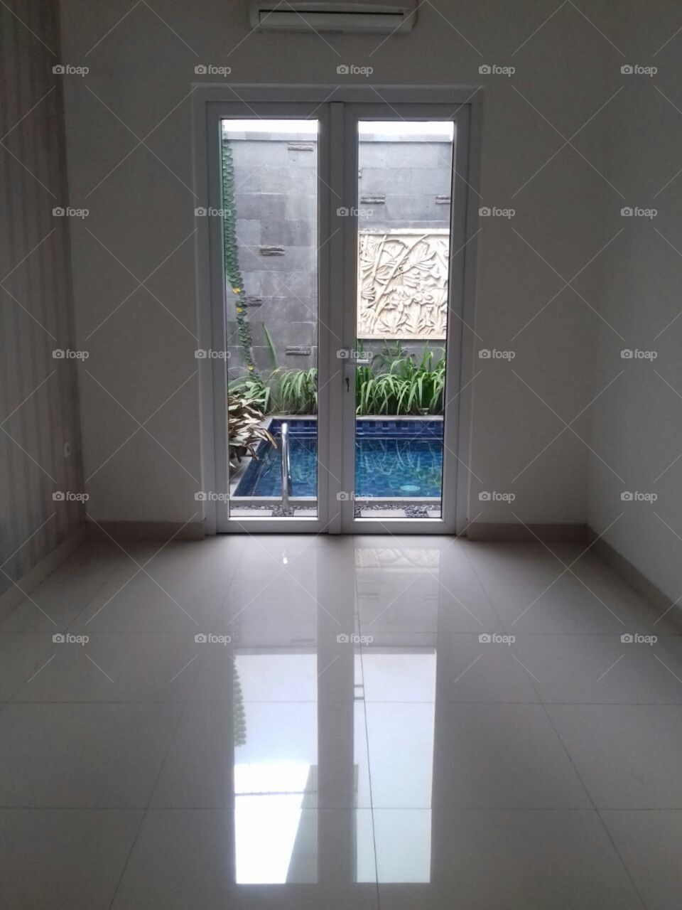 view from the inside room