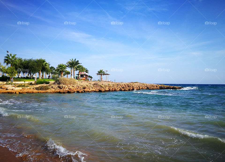 Sea view in Protaras, Cyprus.