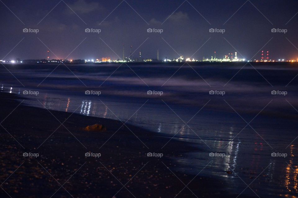 Sea at night